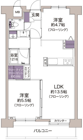 ニューハイツ練馬の間取り