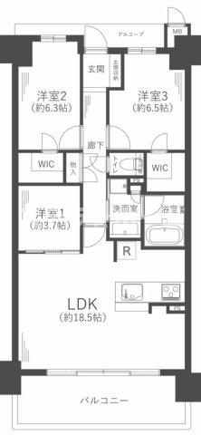 千里中央エアヒルズの間取り
