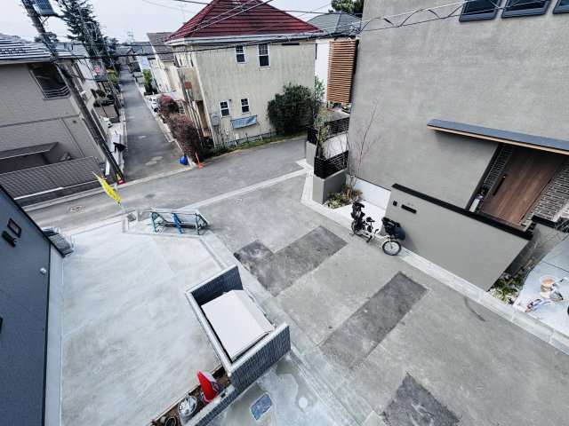市川市菅野２丁目新築戸建【八幡小学校：10分】の展望|バルコニーより道路側眺望