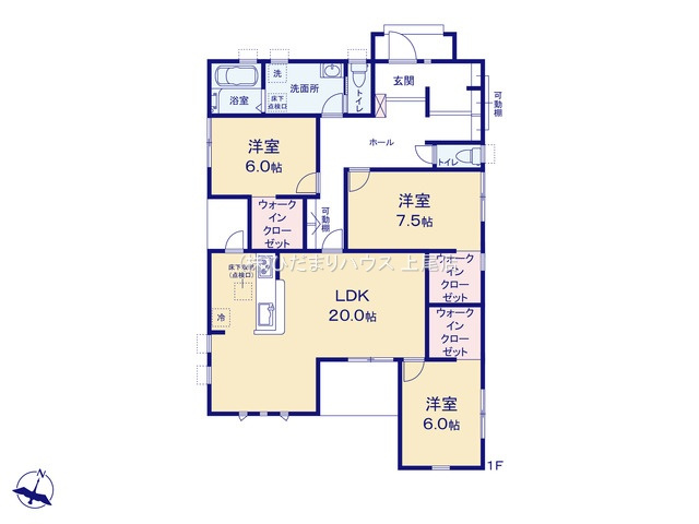 深谷市田中　第3　新築一戸建て　リーブルガーデン　02の間取り