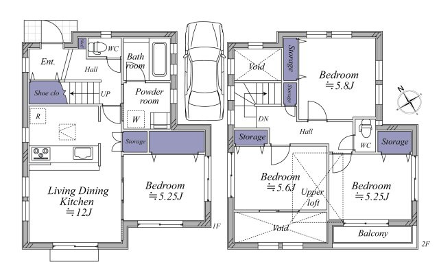 【間取り】 | 鵠沼海岸5丁目中古戸建 | 建物面積85.05㎡の4LDK。