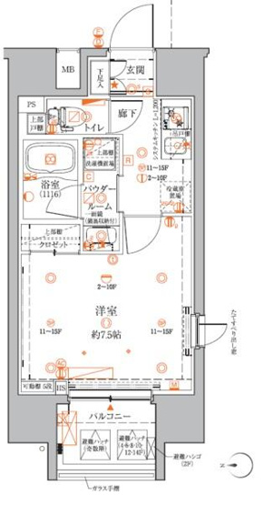 【間取り】 | クレイシアＩＤＺ蒲田