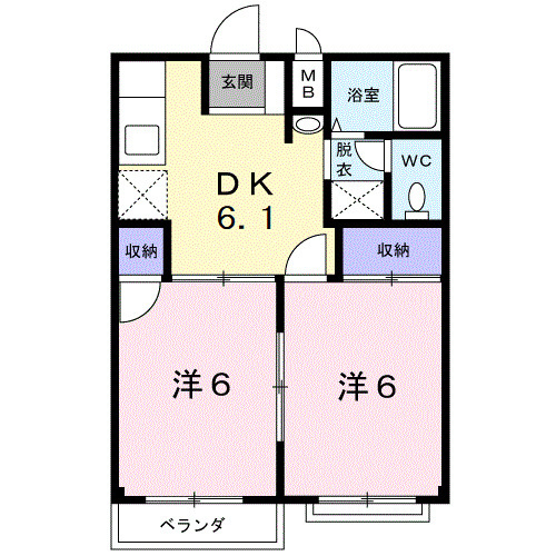 サンヒルズ上津の間取り