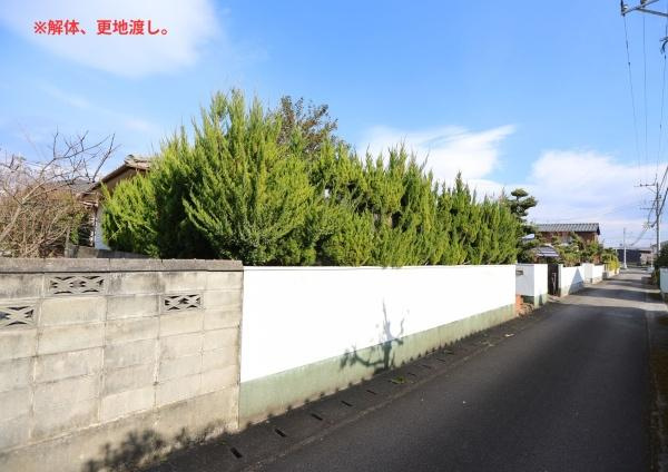 須賀二丁目Ⅲ　土地②の前面道路含む現地写真|解体更地渡し。2月工事完了予定です。