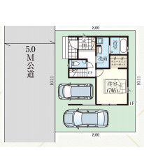 さいたま市指扇　20期　新築一戸建て　グラファーレ　01の間取り|【全1棟・1号棟】