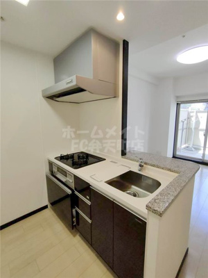 【キッチン】 | エステムコート難波WEST-SIDEⅡベイフレックス | 3口ガスコンロキッチンです