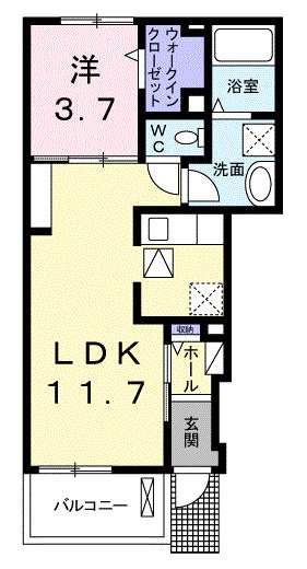 サンカスターニエの間取り