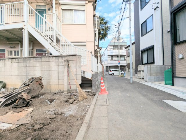 葛飾区金町２丁目の売地の前面道路含む現地写真|～前面道路含む現地写真～