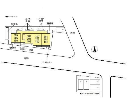 サニーコートの区画図