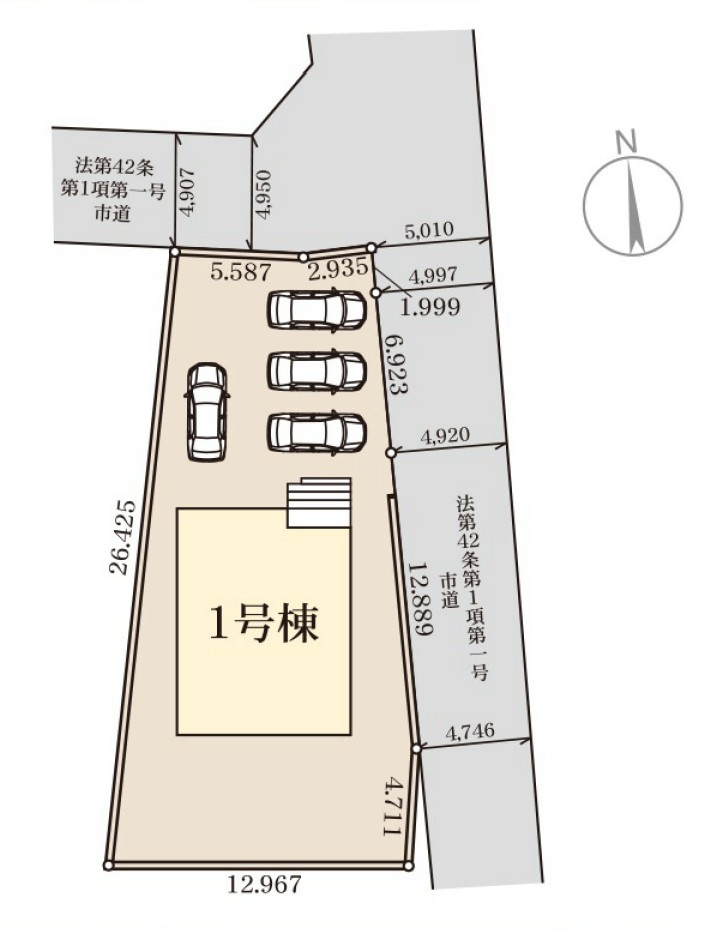 【新築戸建】第1前橋小屋原　の区画図|■区画図