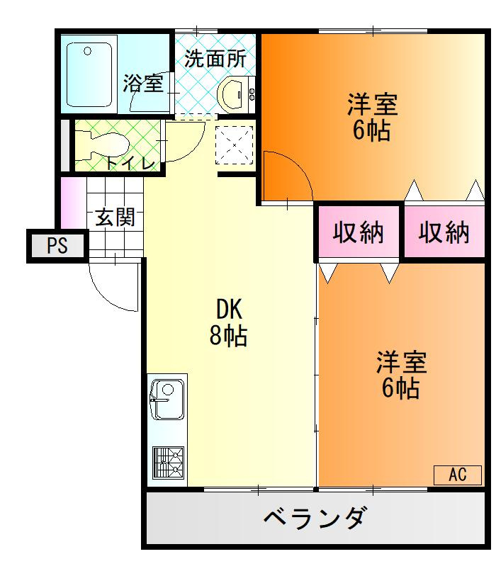 ウィング八幡の間取り
