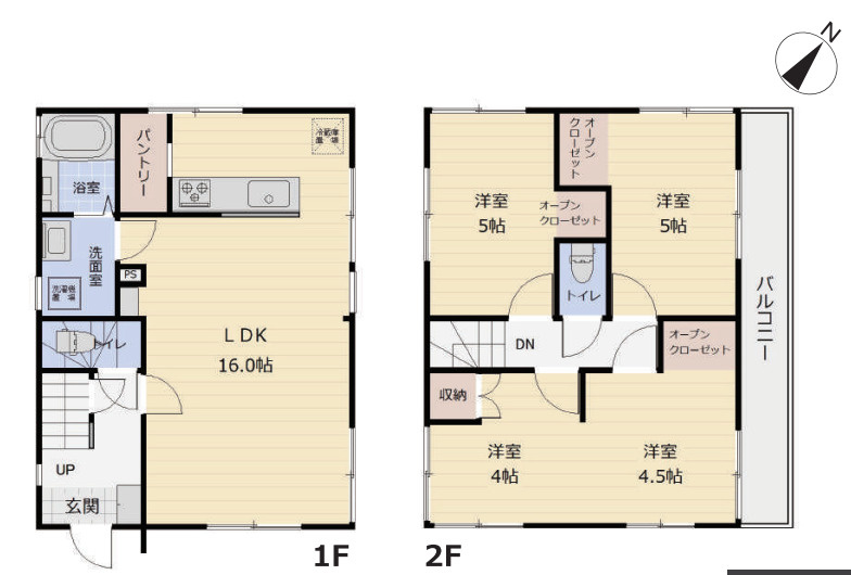 入間市下藤沢　中古戸建の間取り