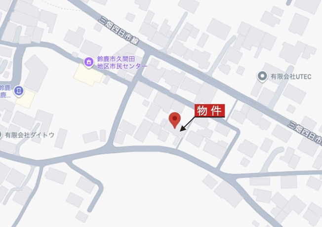 【地図】 | 鈴鹿市下大久保町《2号棟》 | 詳細Map