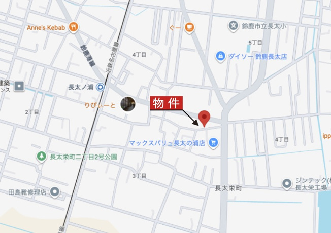 【地図】 | 鈴鹿市長太旭町4丁目《1号棟》 | 広域Map