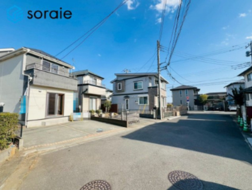 狭山市柏原　中古戸建ての前面道路含む現地写真|2月23日撮影