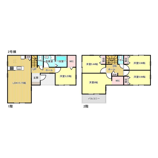 【間取り】 | 鈴鹿市磯山3丁目《2号棟》