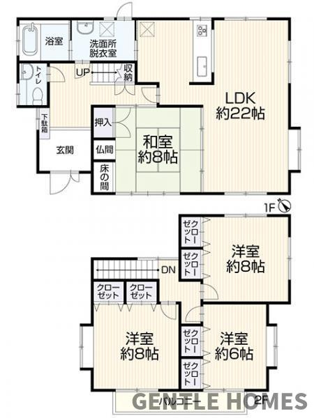新宮町下府戸建ての間取り