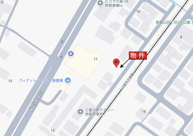 【地図】 | 鈴鹿市磯山3丁目《1号棟》 | 詳細Map