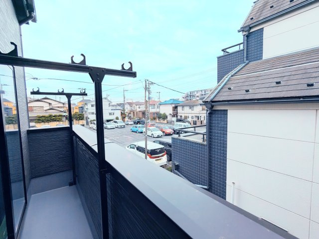 葛飾区南水元４丁目の新築戸建のバルコニー|～バルコニー含む眺望写真～