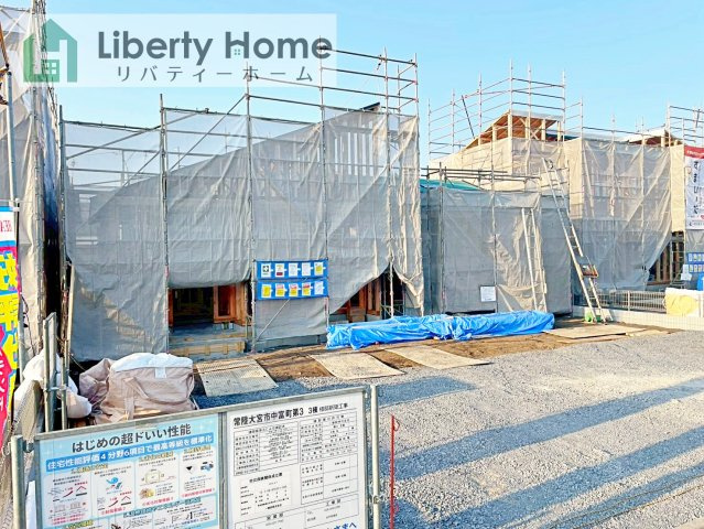 常陸大宮市中富町第3　新築戸建　2号棟のキッチン|(2号棟)同仕様・同形状写真