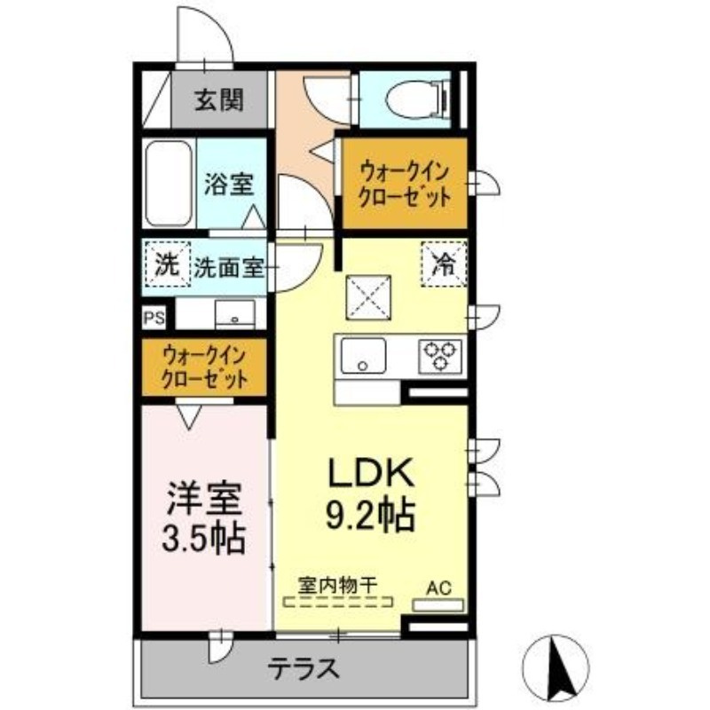 コンフォートプレイスⅡの間取り