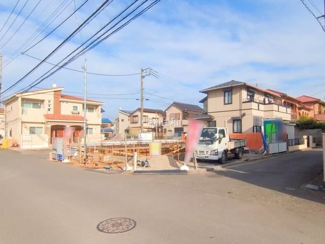 【新築分譲住宅】川越市今成２丁目の前面道路含む現地写真
