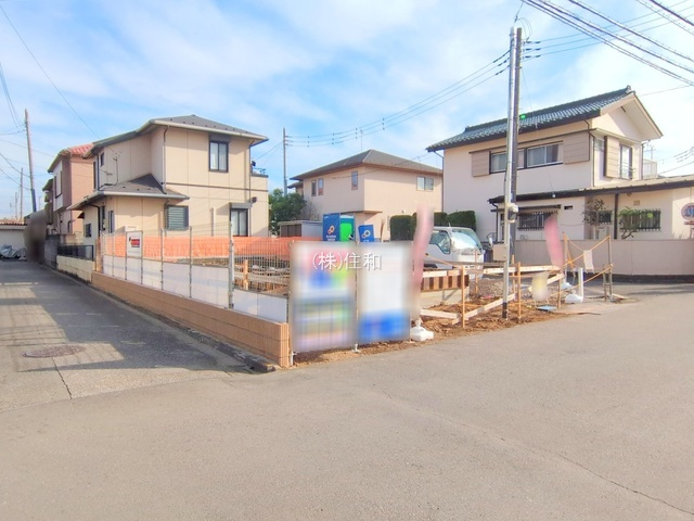 【新築分譲住宅】川越市今成２丁目の前面道路含む現地写真