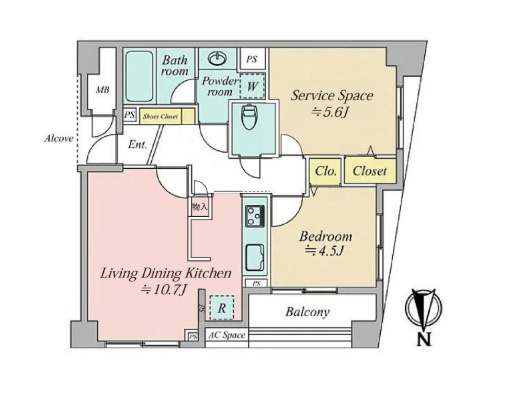 【間取り】 | クレッセント麻布Ⅱ