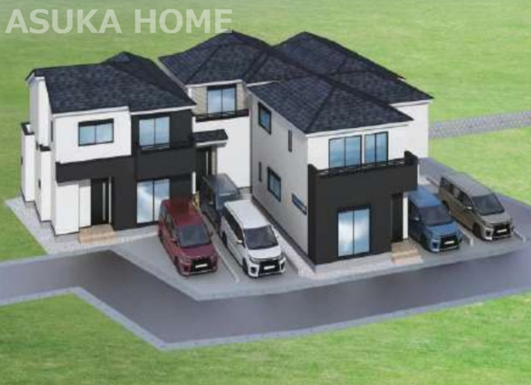 保土ケ谷区法泉３丁目戸建ての外観パース|閑静な住宅街に立地の3SLDKの新築戸建です♪周辺には公園も多く、コンビニや公園なども揃っています♪