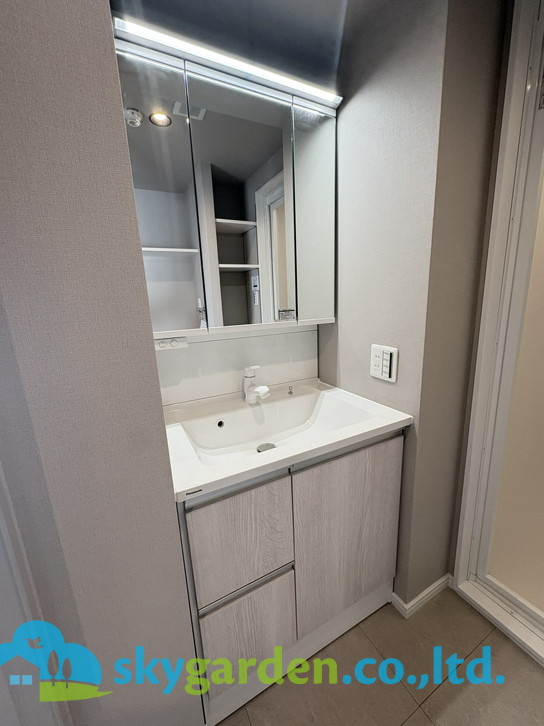 クリオ藤沢善行７番館の独立洗面台|独立洗面台で身支度をすべて済ませてしまいましょう