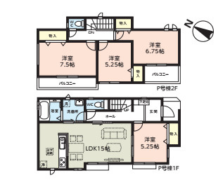 第3　伊奈町小室　新築一戸建て　ハートフルタウン　Ｐ