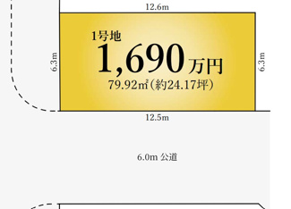 【土地図】 | 千葉市稲毛区宮野木町　総武線「稲毛」駅 | 土地面積：79.92㎡