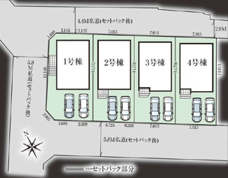【区画図】 | 那覇市宮城（全4棟）4号棟 | 4号棟　