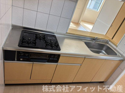 【キッチン】 | アイディール | 3口ガスコンロ