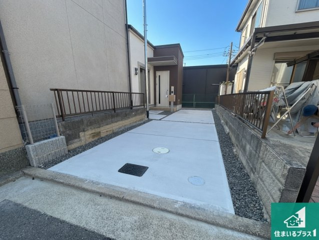 29(土)30(日)現地説明会！◆堺市美原区北余部　限定1邸の駐車場|駐車スペース！散水栓があるので、こまめに愛車を洗えます！