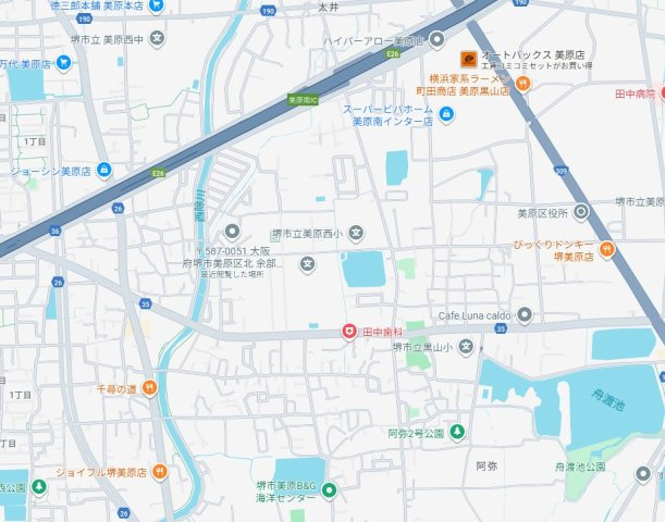 5(土)6(日)現地説明会！◆堺市美原区北余部　限定1邸の地図