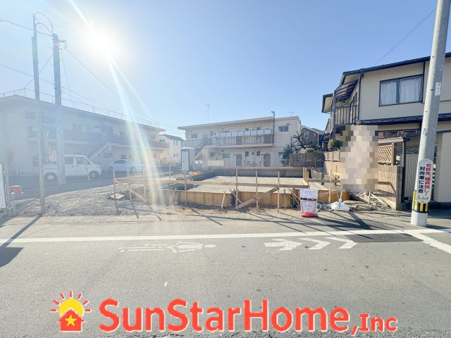 【サンスターホーム】福生市熊川　省エネ新築戸建の外観