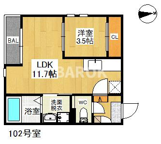 福岡市西区愛宕南１丁目のアパート