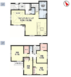 【間取り】 | 下荒田4丁目　新築戸建　1