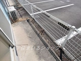 広島市安佐北区可部南１丁目のアパートの庭