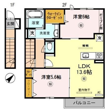 サニーコート加佐弐番館の間取り