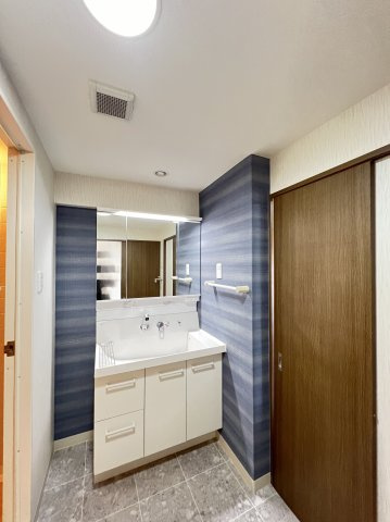 ローレルコート桜井南の独立洗面台|シャワー付き洗面化粧台