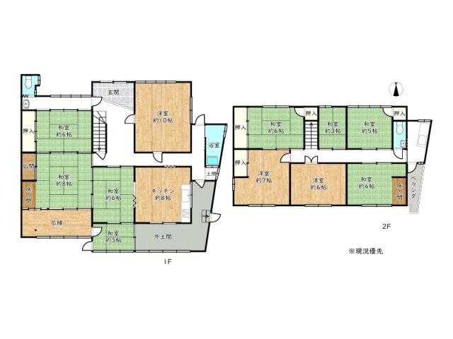 【間取り】 | 姫路市飾磨区妻鹿／中古戸建