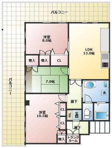 小松１丁目マンションの玄関