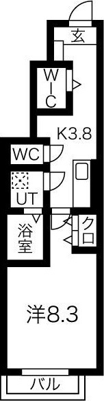 シャンペトル向中野の間取り