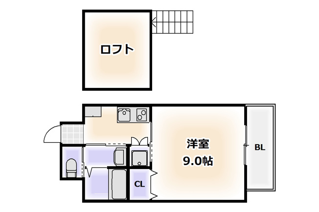 【間取り】 | モノトーン難波