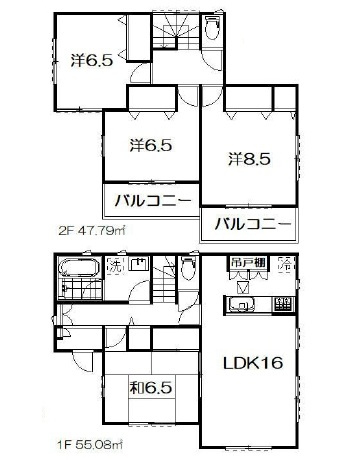 【間取り】 | 日高市女影 | ４LDK