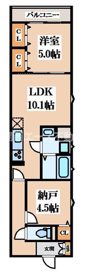 【間取り】 | フォレストクリエオーレ枚岡壱番館