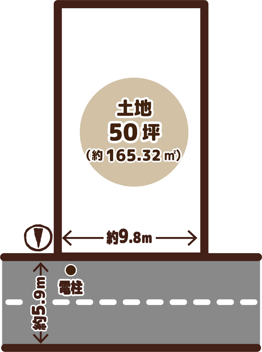 上賀茂畔勝町の土地図|地下鉄北山駅徒歩８分！閑静な住宅街！
