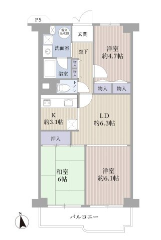 大和高田市昭和町の中古マンションの画像